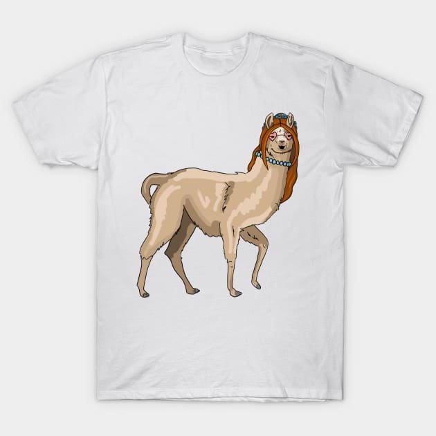 Llama Del Rey T-Shirt by RachWillz